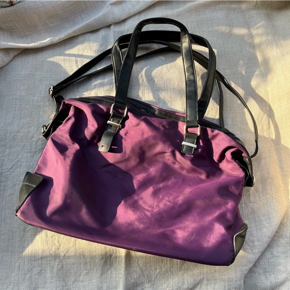 Lavie Pre Loved Purple Black Laptop Bag - Picture 9 of 14